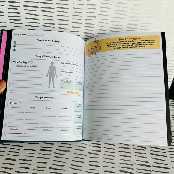 “Never Give Up” Guided Fitness Journal - Picture 3 of 4